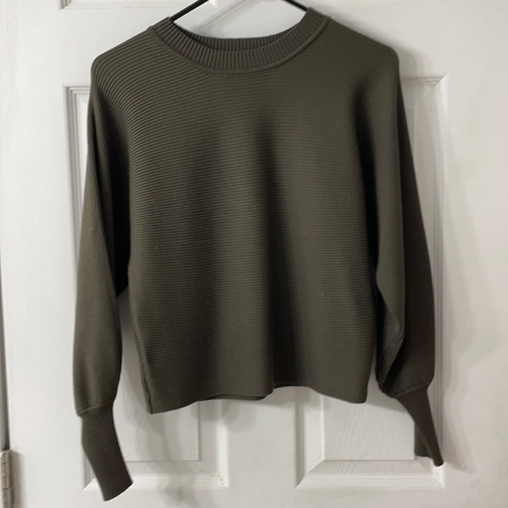 Pink Rose Ribbed Sweater
